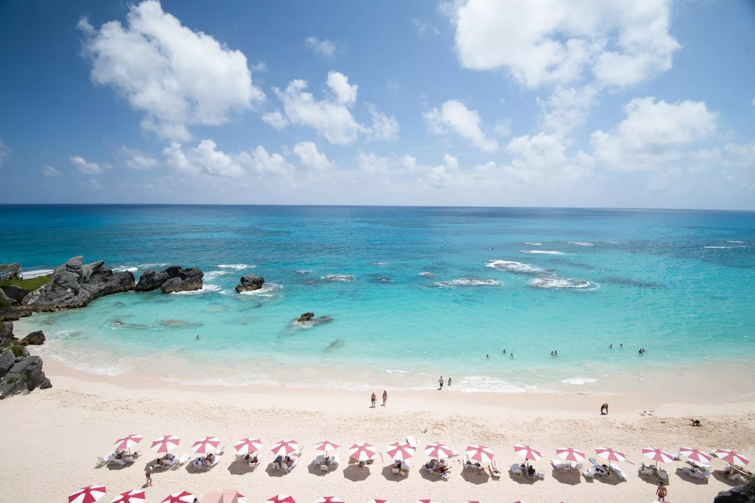 Exterior view of The Reefs Resort & Club situated on a limestone cliff above a private bay.