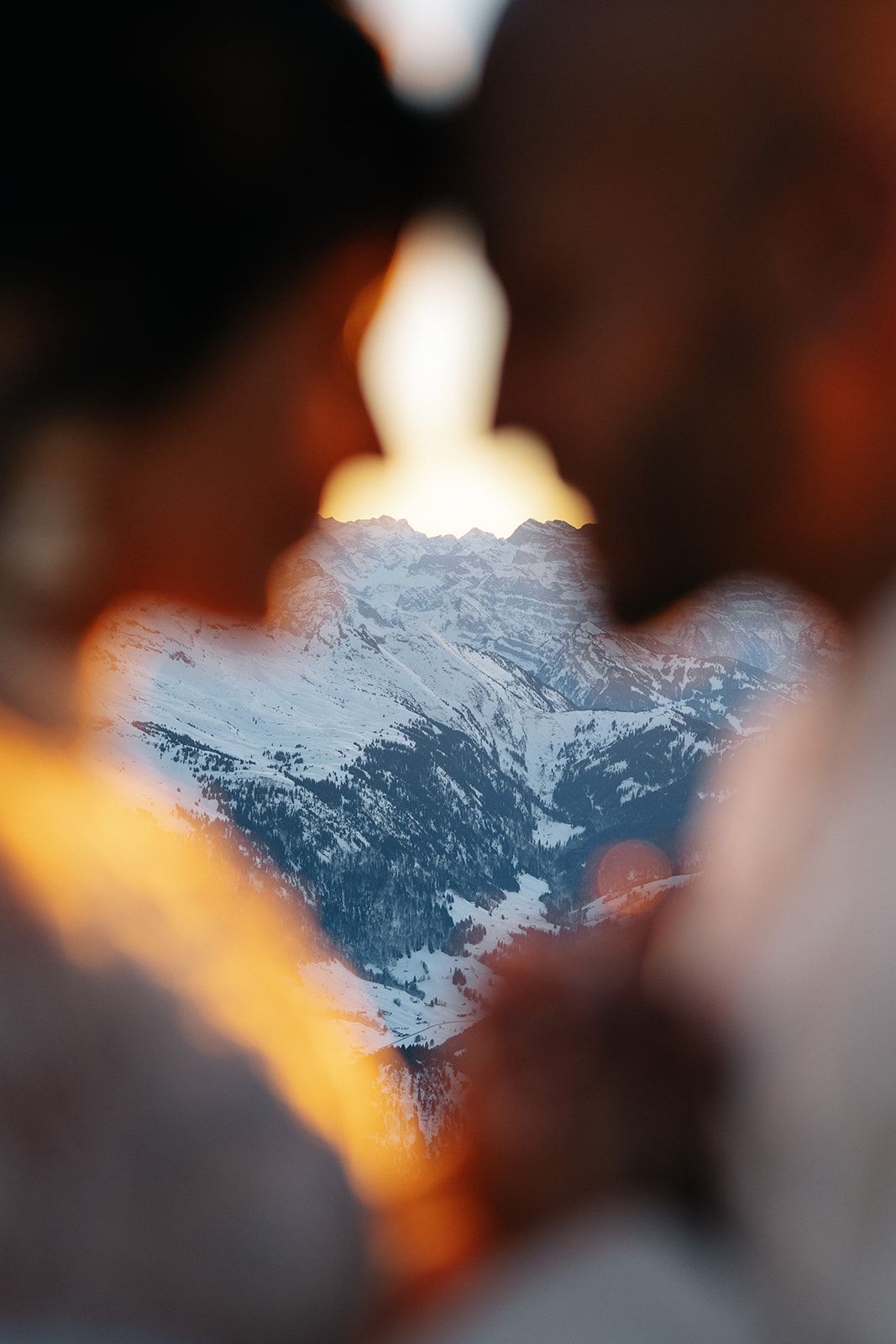 A majestic mountain peak and glacier under a bright sky, illustrating the potential for remote wedding locations.